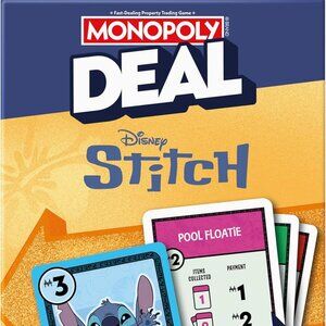 Monopoly Deal: Disney Stitch Edition Card Game - NIB